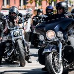 BIKER DEMONSTRATION PÅ RÅDHUSPLADSEN I KØBENHAVN OG AARHUS